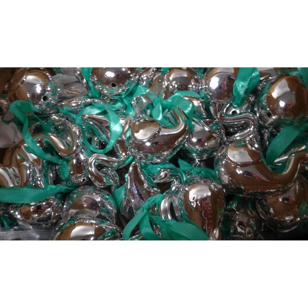 Jonathan Adler Silver Ornaments NWOT 30.00 IRRG LOT OF 12 PIECES
